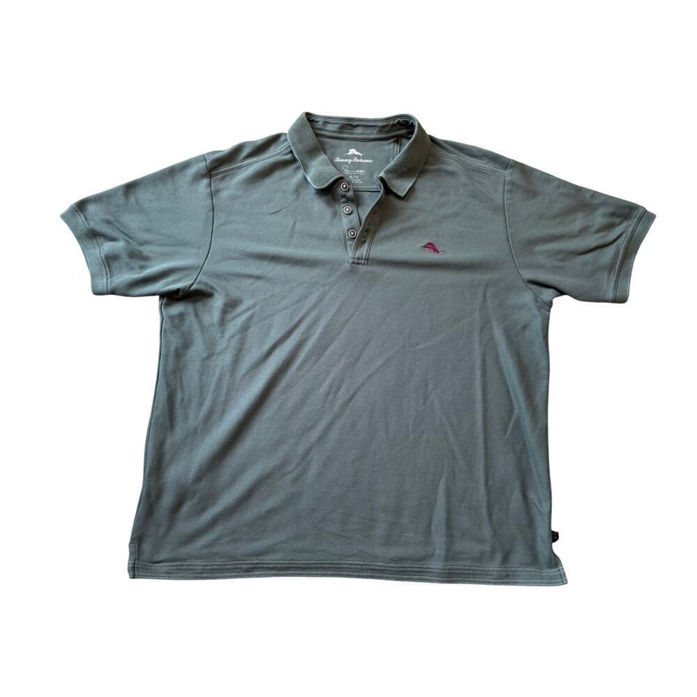 Tommy Bahama Polo/Golf shirt, size XL, Supima Cotton, Dark Green/teal color